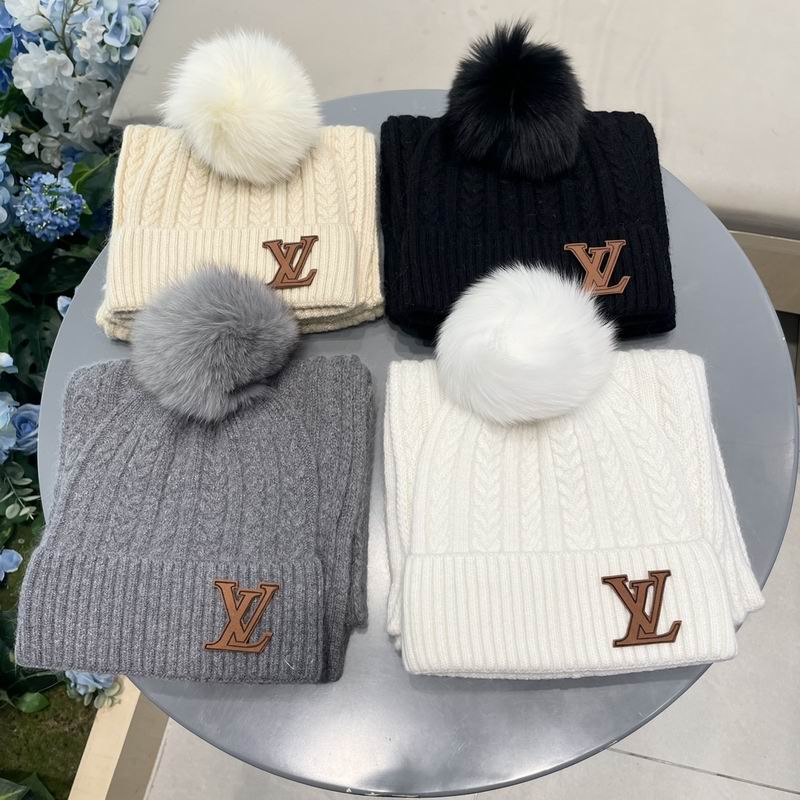 LV scarf hat 120801